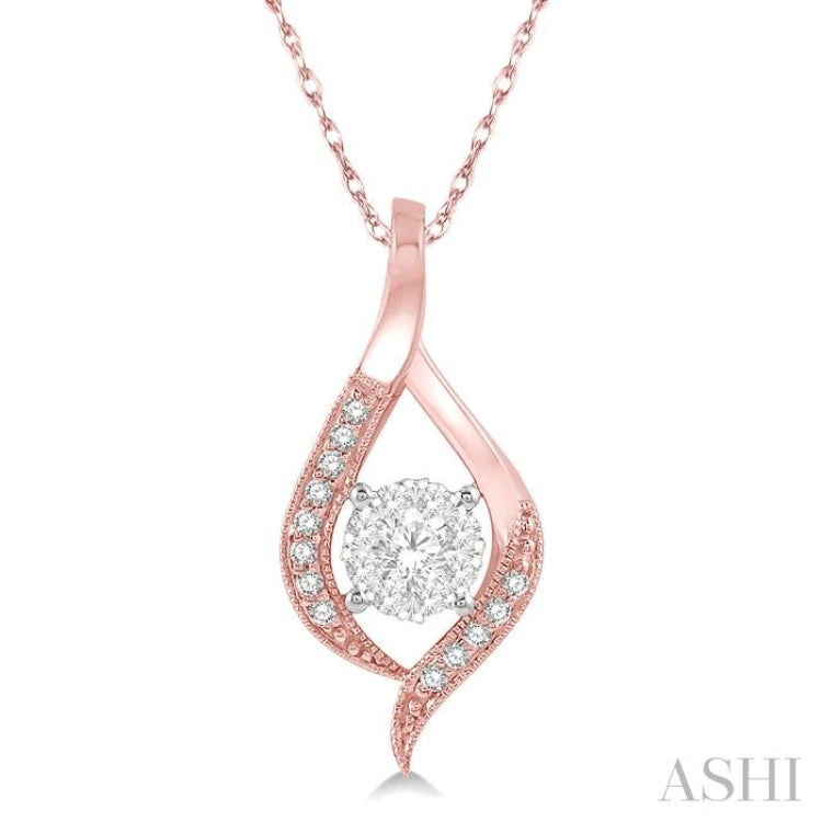 Round Shape Lovebright Diamond Pendant