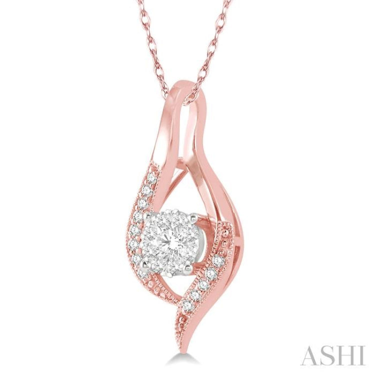 Round Shape Lovebright Diamond Pendant