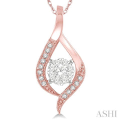 Round Shape Lovebright Diamond Pendant