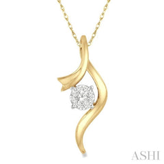 Round Shape Lovebright Diamond Fashion Pendant