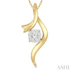 Round Shape Lovebright Diamond Fashion Pendant