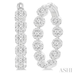 Inside-Out Lovebright Diamond Hoop Earrings