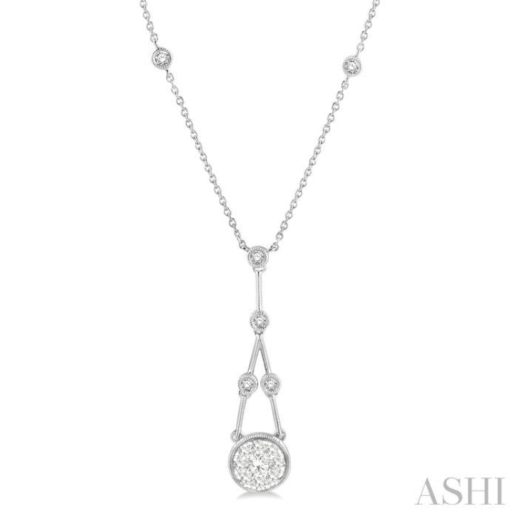 Round Shape Lovebright Diamond Necklace