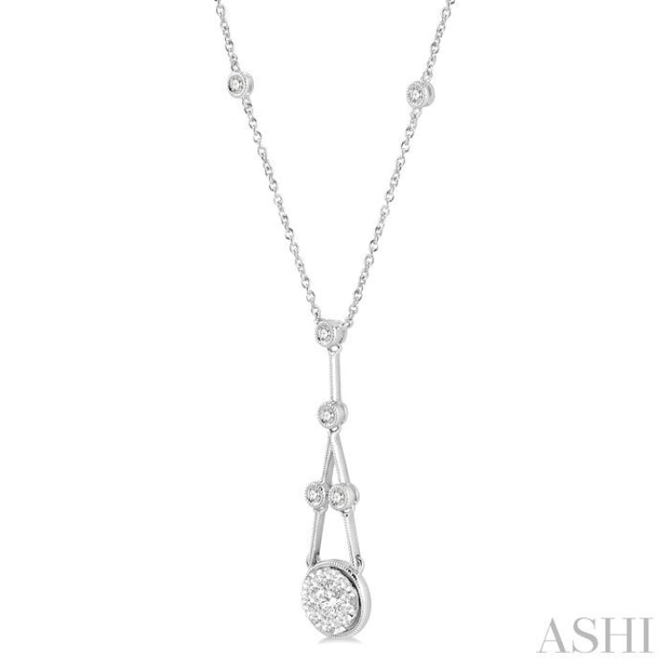 Round Shape Lovebright Diamond Necklace