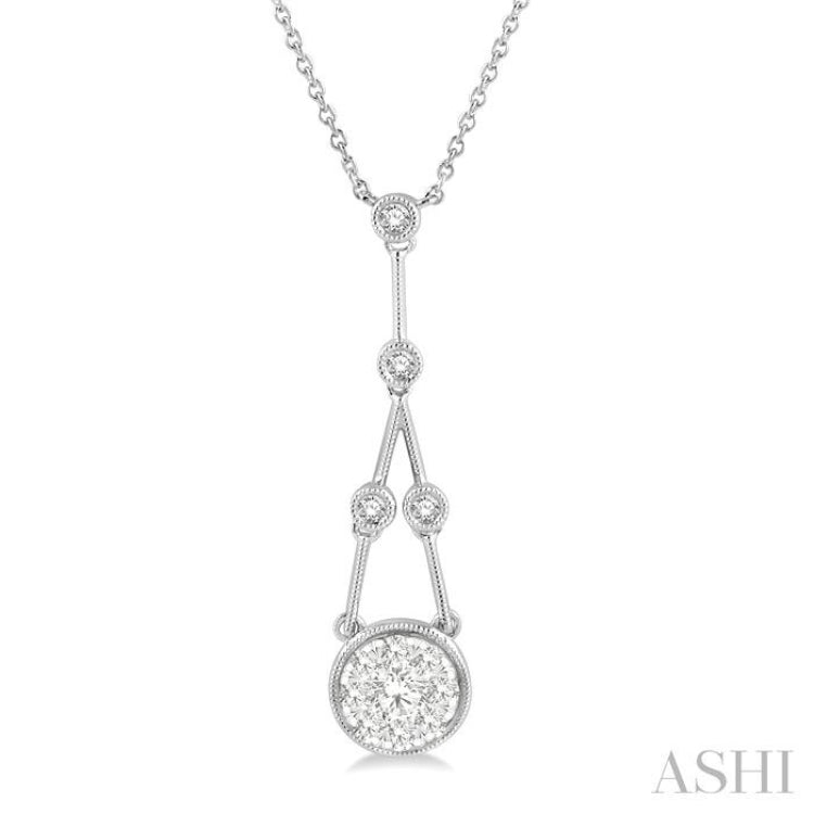 Round Shape Lovebright Diamond Necklace