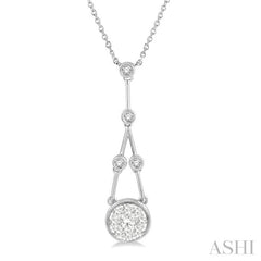 Round Shape Lovebright Diamond Necklace