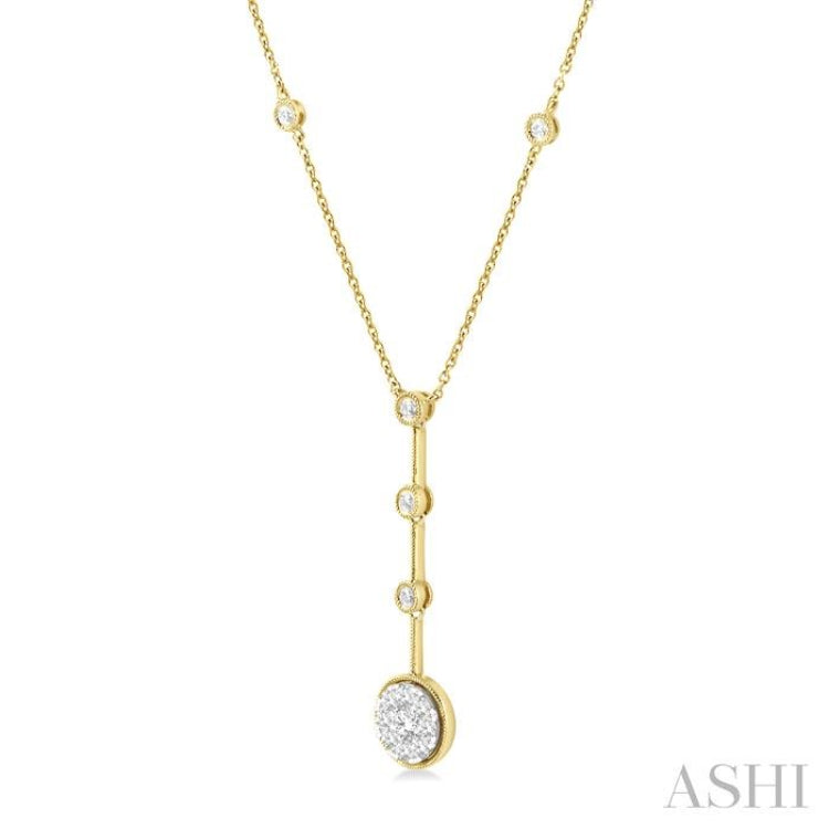 Round Shape Lovebright Diamond Necklace