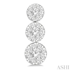 Round Shape Past Present & Future Lovebright Essential Diamond Earrings