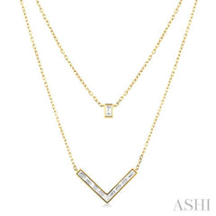 Chevron Layered Diamond Necklace