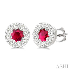 Lovebright Gemstone & Diamond Earrings