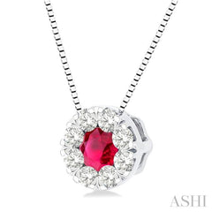 Lovebright Gemstone & Diamond Pendant