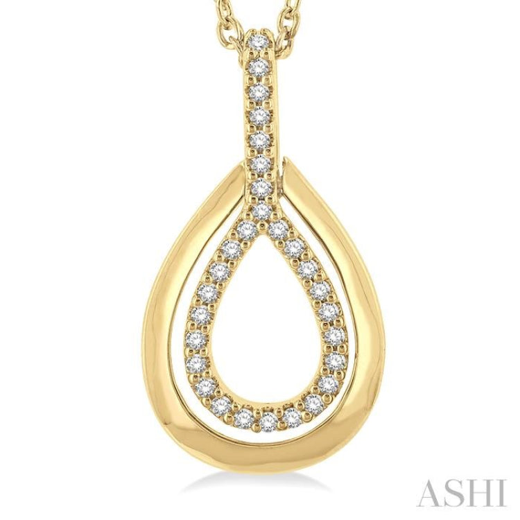 Pear Shape Petite Diamond Fashion Pendant