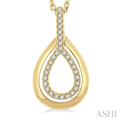 Pear Shape Petite Diamond Fashion Pendant