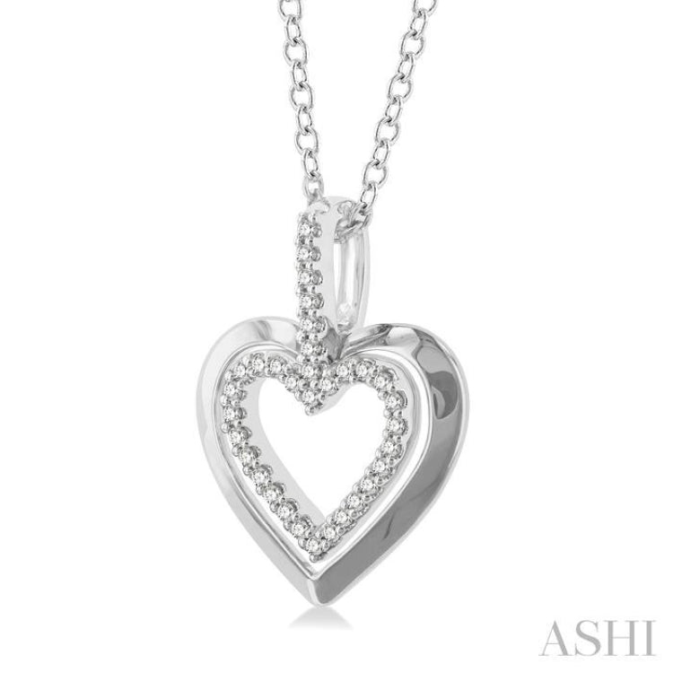 Heart Shape Petite Diamond Fashion Pendant