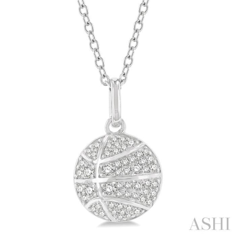 Basketball Petite Diamond Fashion Pendant