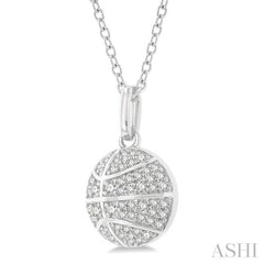 Basketball Petite Diamond Fashion Pendant