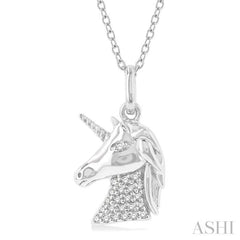 Unicorn Petite Diamond Fashion Pendant