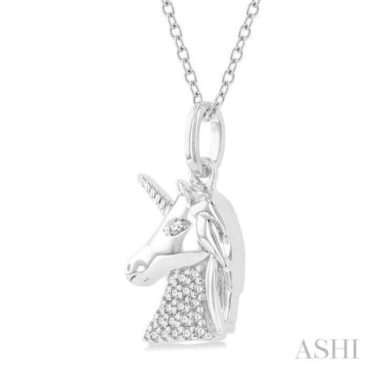 Unicorn Petite Diamond Fashion Pendant