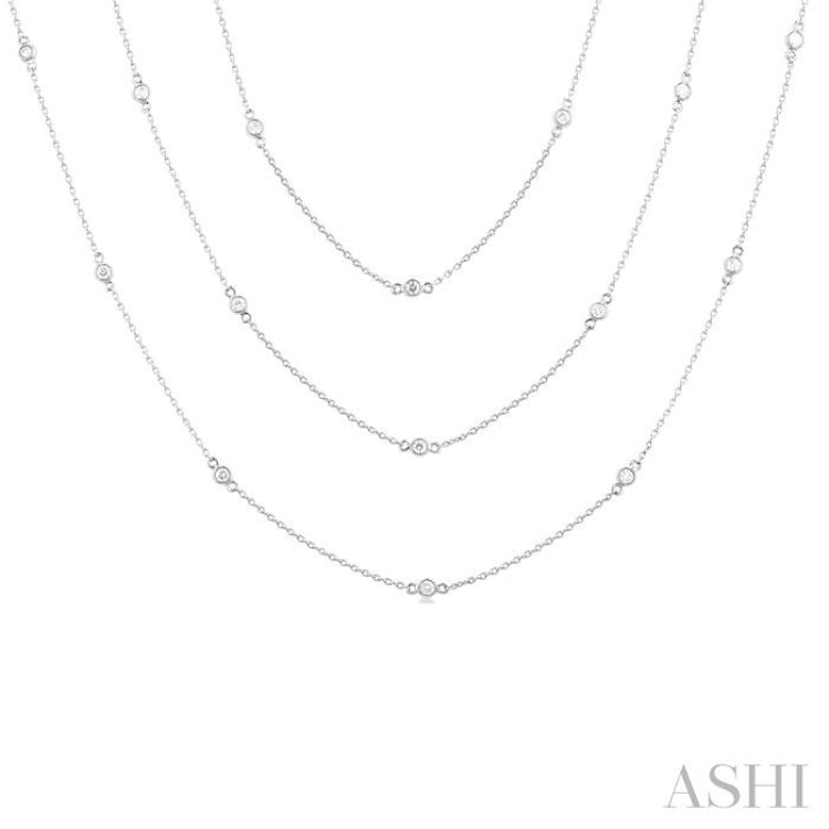 Diamond Station Long Necklace