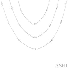 Diamond Station Long Necklace