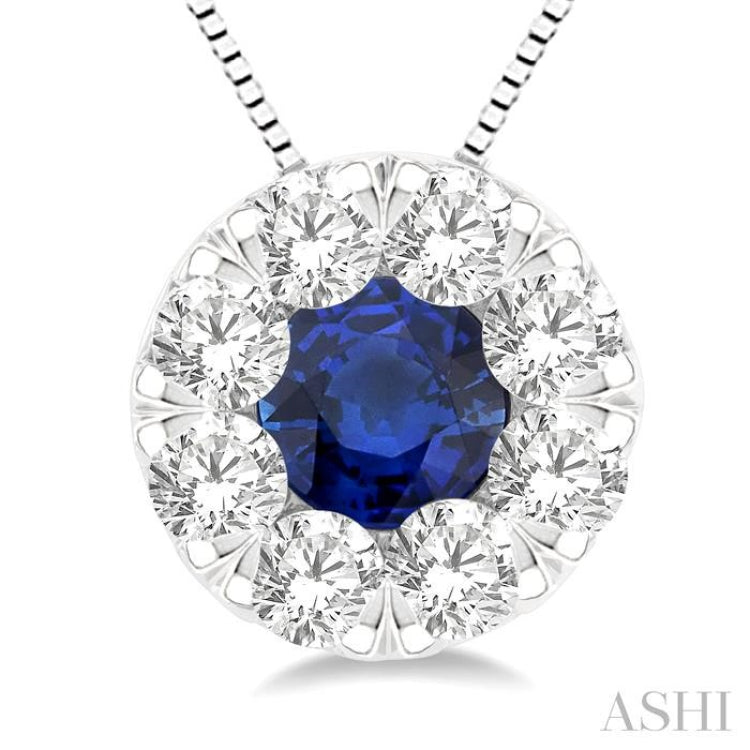 Lovebright Gemstone & Diamond Pendant