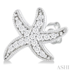 Starfish Petite Diamond Fashion Earrings