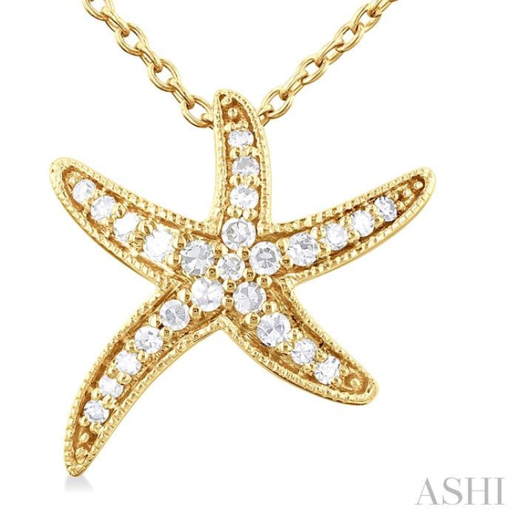 Starfish Petite Diamond Fashion Pendant