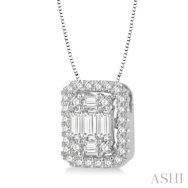 Halo Fusion Diamond Pendant