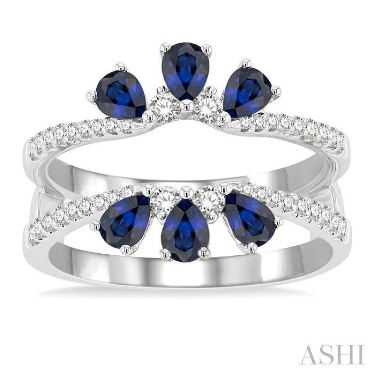 Gemstone & Diamond Insert Ring