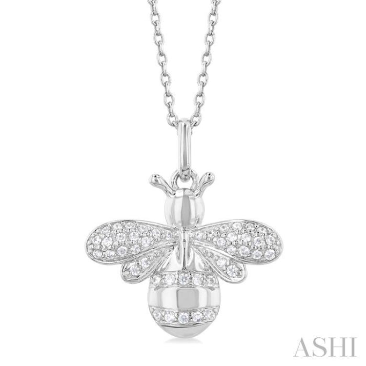 Bumble Bee Petite Diamond Fashion Pendant