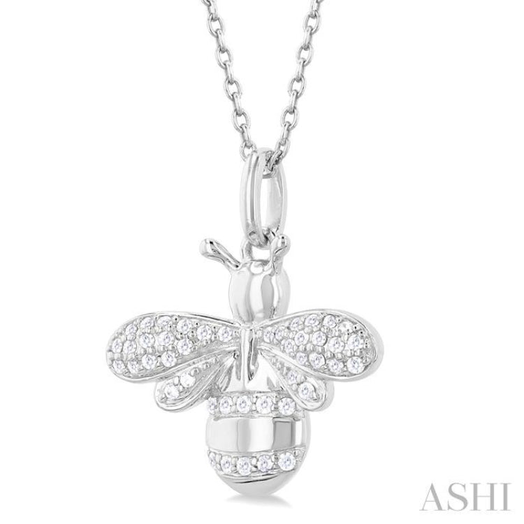 Bumble Bee Petite Diamond Fashion Pendant