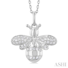 Bumble Bee Petite Diamond Fashion Pendant