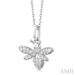 Bumble Bee Petite Diamond Fashion Pendant