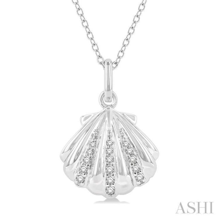 Seashell Petite Diamond Fashion Pendant