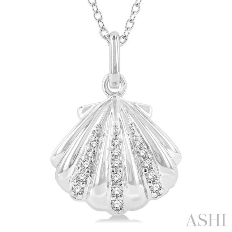 Seashell Petite Diamond Fashion Pendant