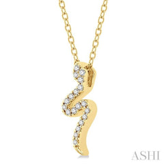 Snake Petite Diamond Fashion Pendant