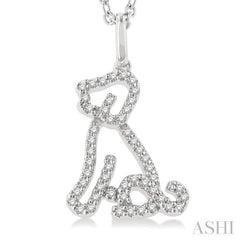 Dog Petite Diamond Fashion Pendant