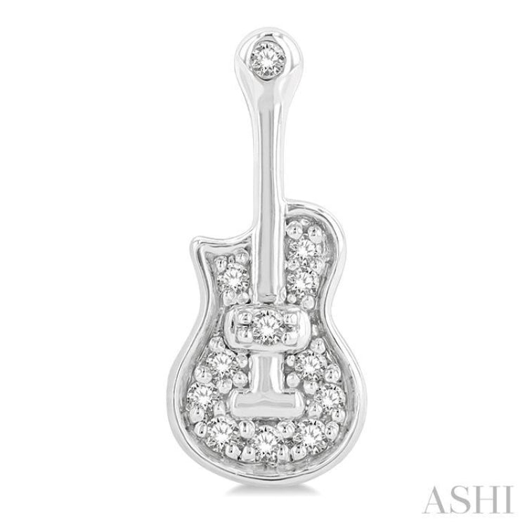 Guitar Petite Diamond Fashion Earrings