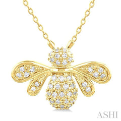 Bumble Bee Petite Diamond Fashion Pendant