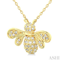 Bumble Bee Petite Diamond Fashion Pendant