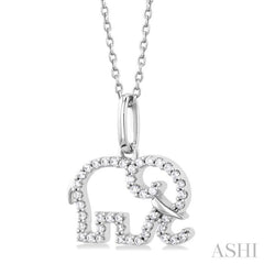 Elephant Petite Diamond Fashion Pendant