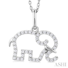 Elephant Petite Diamond Fashion Pendant