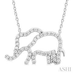 Elephant Petite Diamond Fashion Pendant