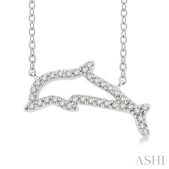 Dolphin Petite Diamond Fashion Pendant