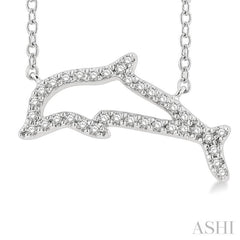 Dolphin Petite Diamond Fashion Pendant