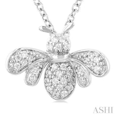 Bumble Bee Petite Diamond Fashion Pendant