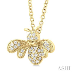 Bumble Bee Petite Diamond Fashion Pendant