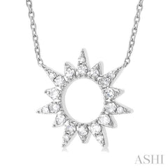 Sunburst Diamond Fashion Pendant