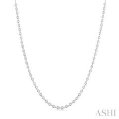 Bezel Set Diamond Tennis Necklace