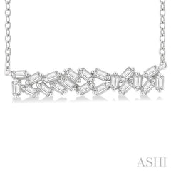 Scatter Baguette Diamond Fashion Necklace